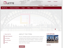 Tablet Screenshot of lette.ca